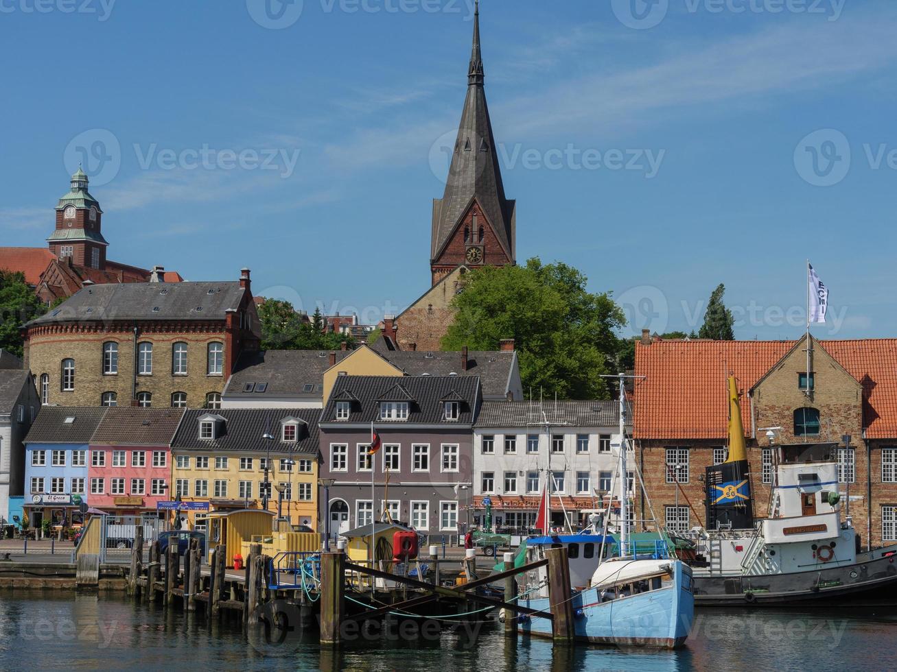 the city of Flensburg at the baltic sea photo