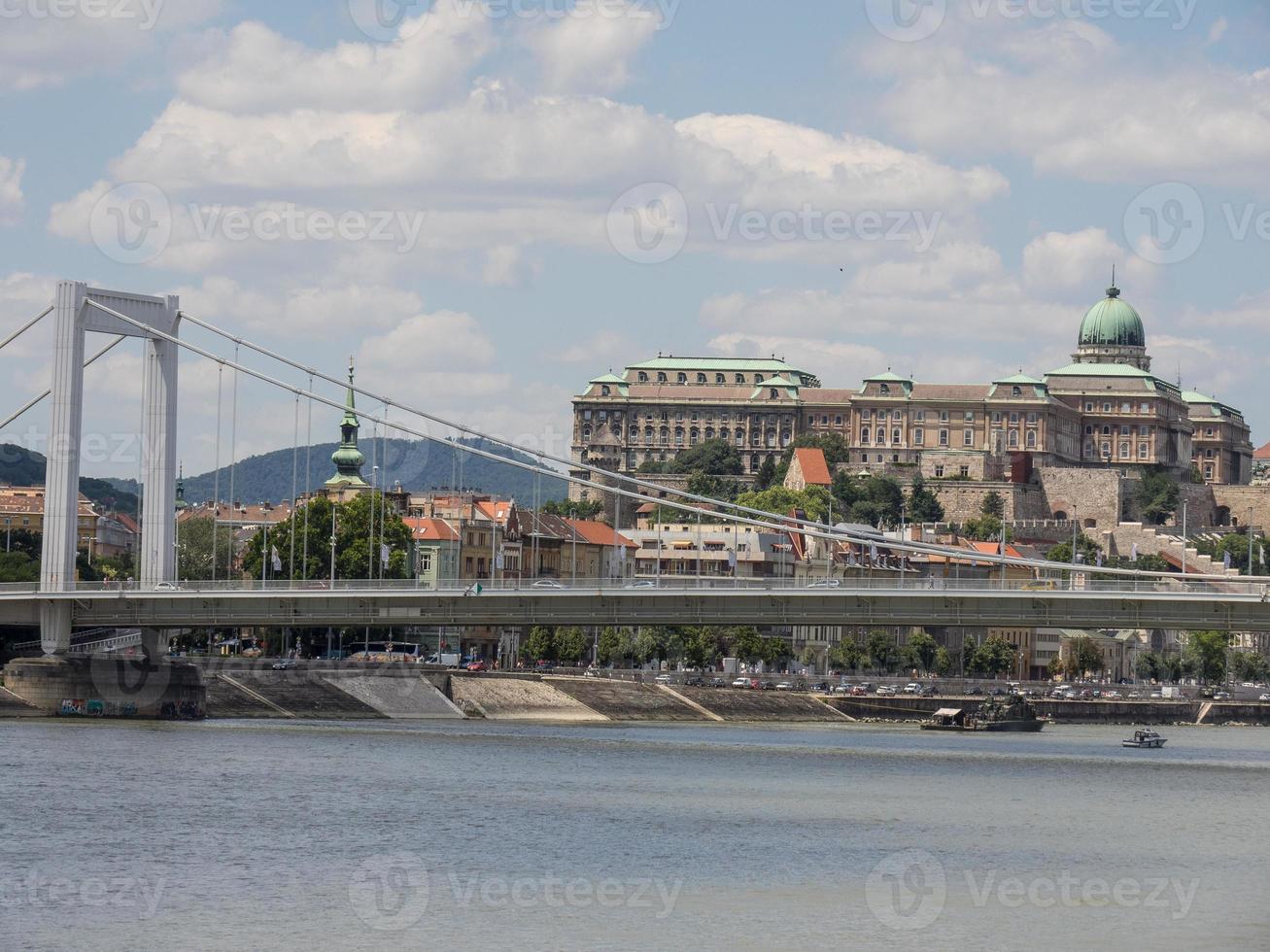 Budapest at the danube river photo