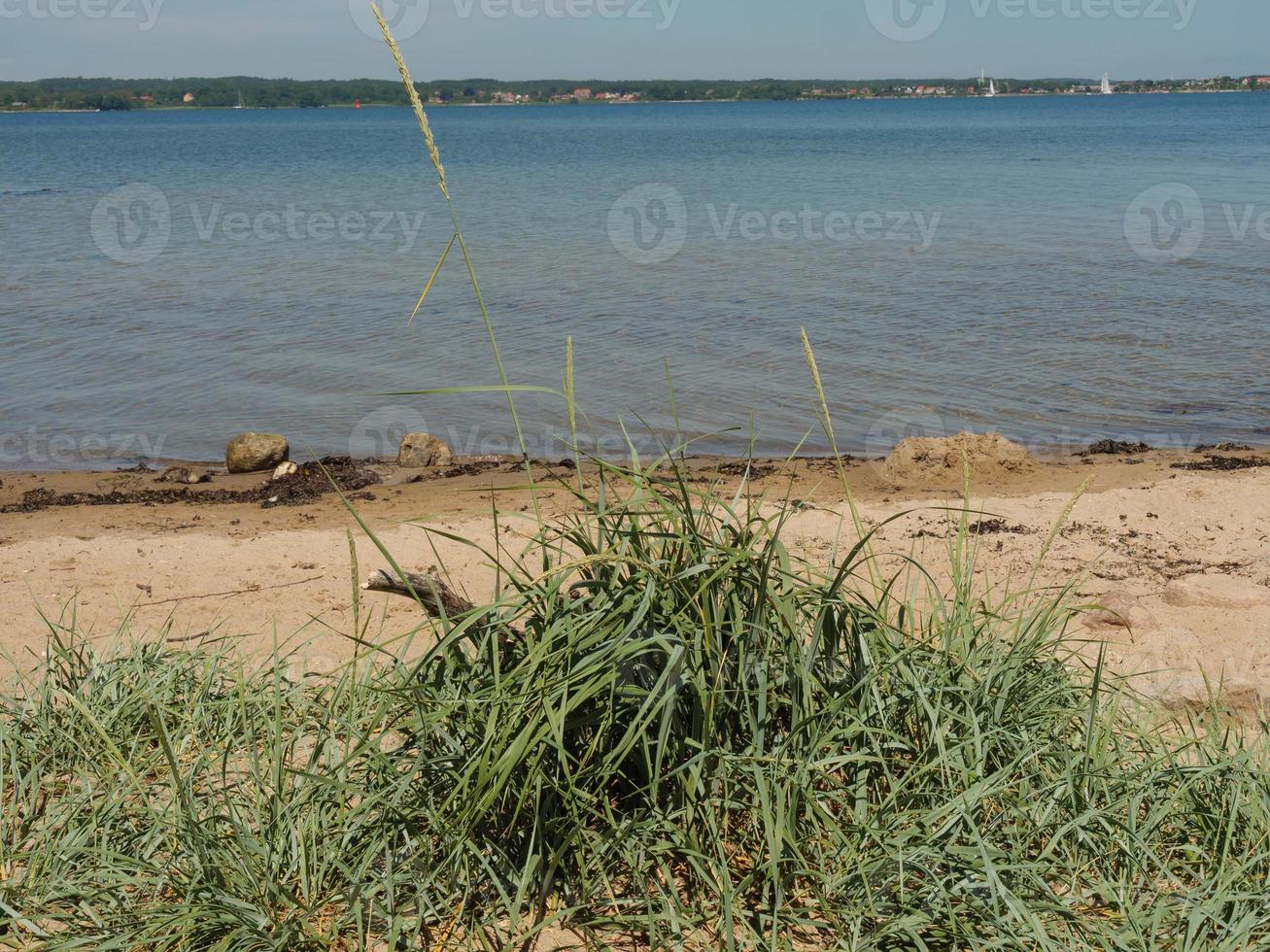 the baltic sea near flensburg in germany photo