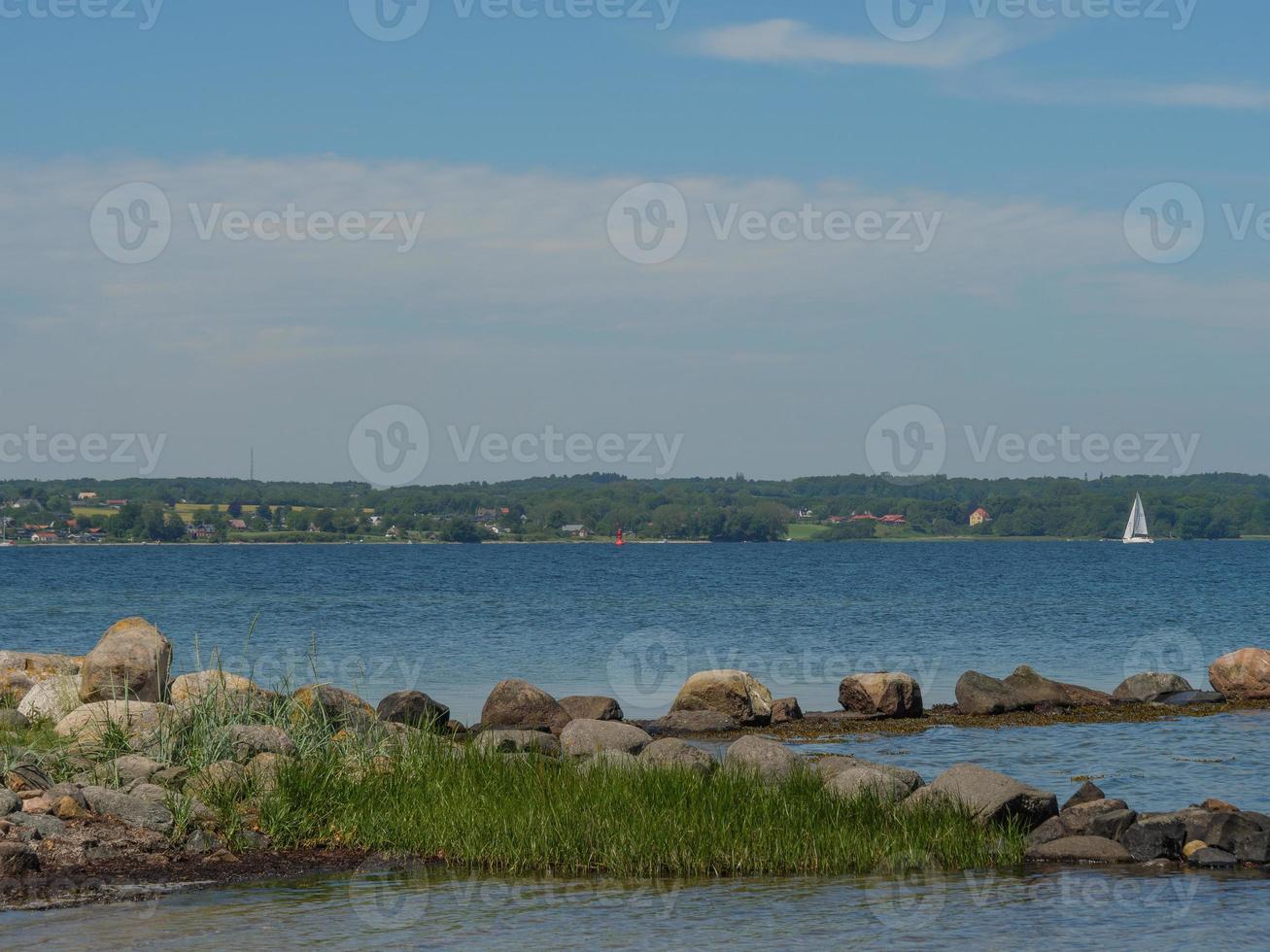 the baltic sea near flensburg in germany photo