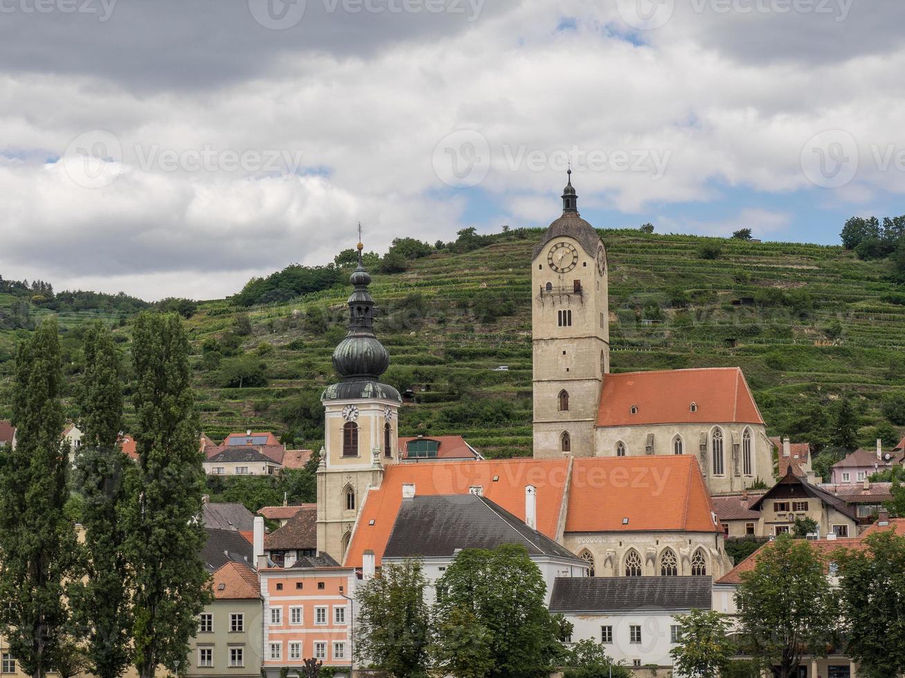 the danube river in austria photo