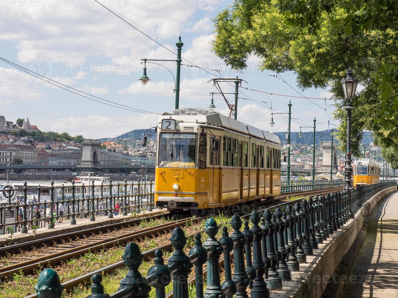 Budapest at the danube river photo