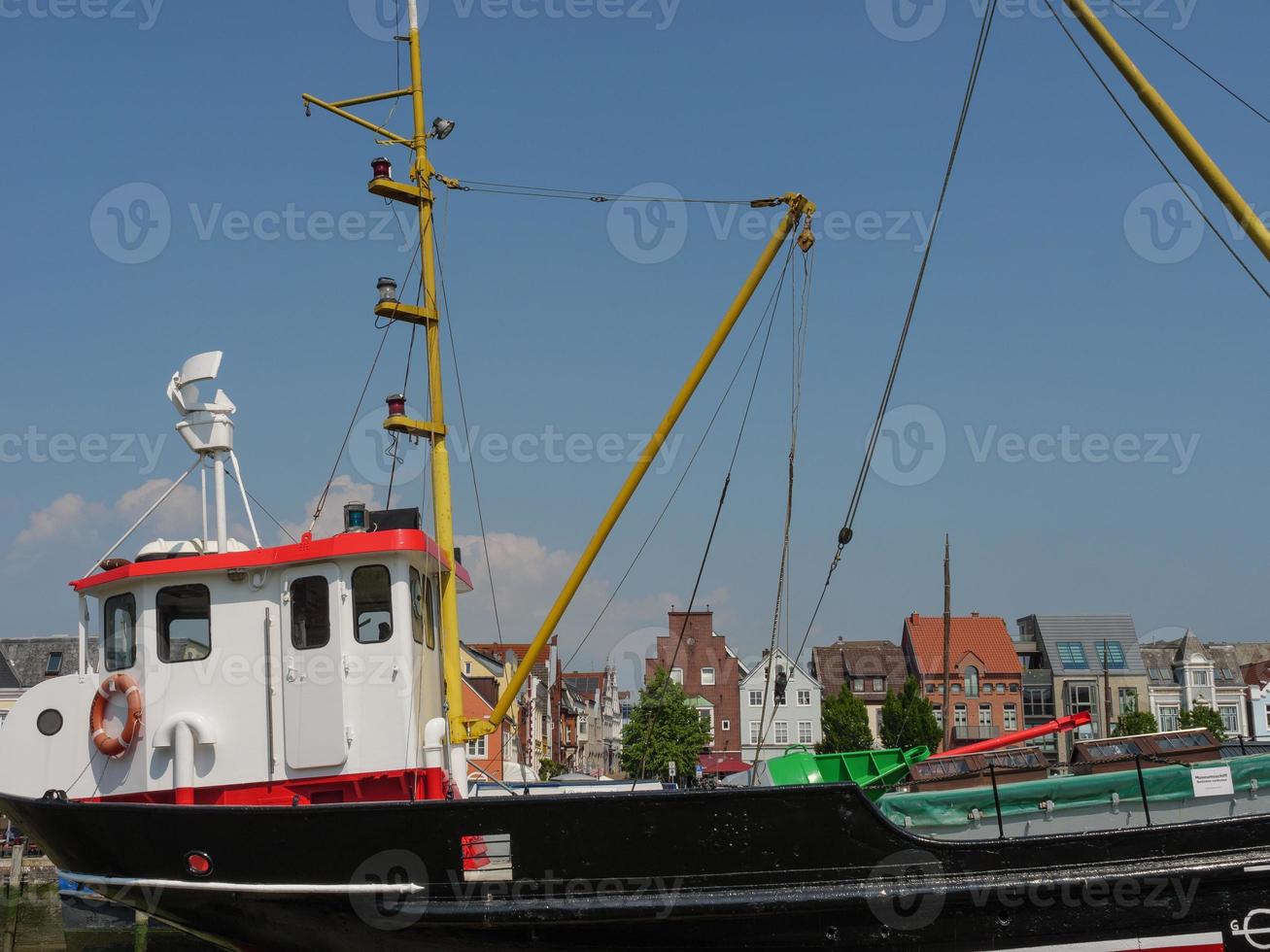 the city of Husum at the north sea photo