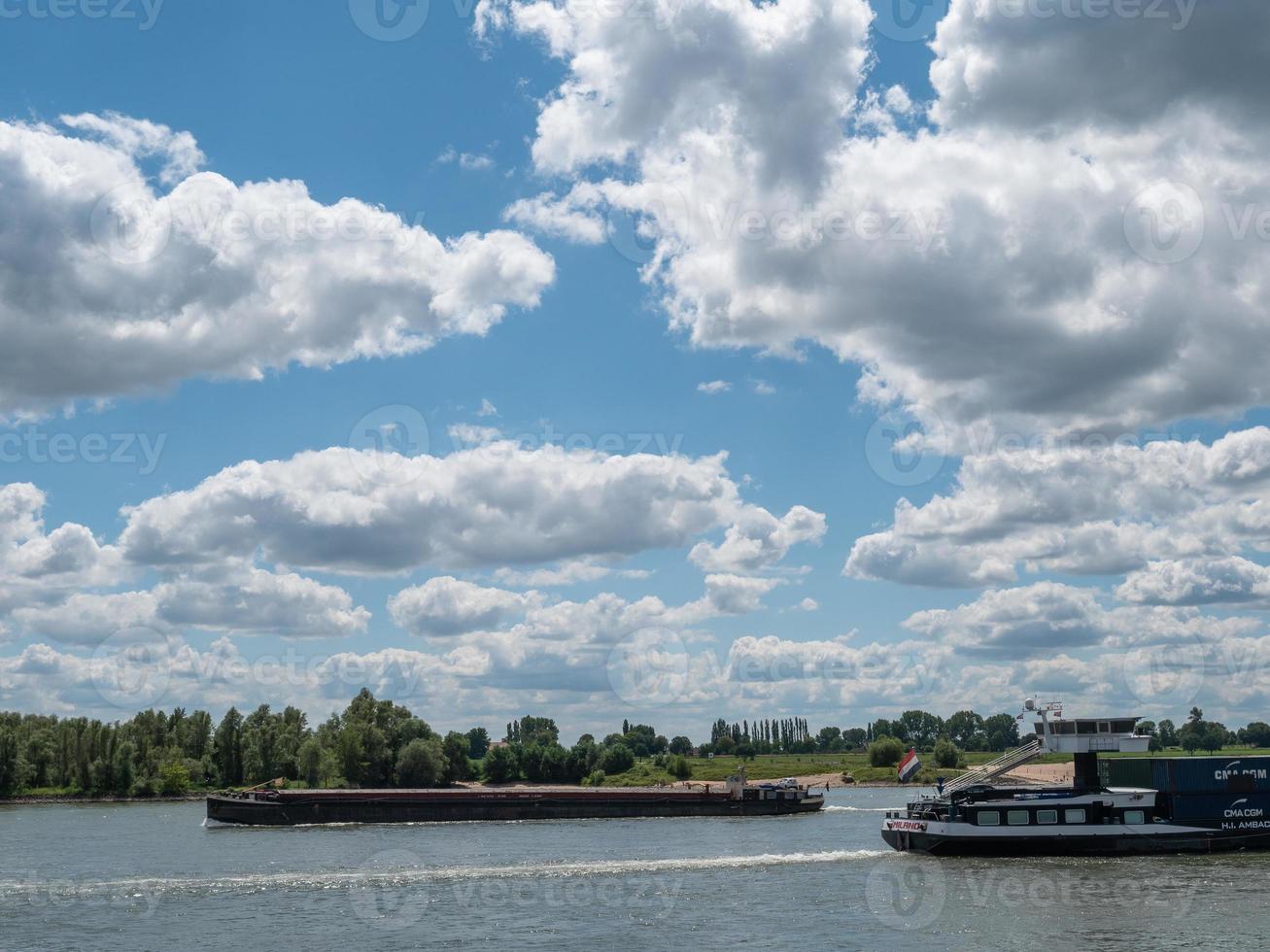 Emmerich at the river rhine in germany photo