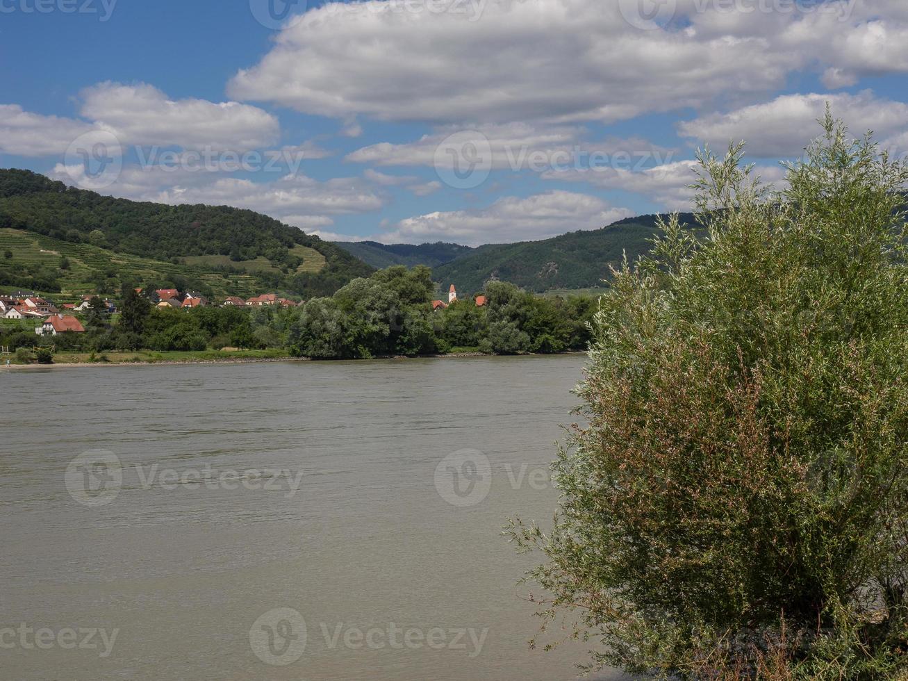 the danube river in the austrian wacha photo