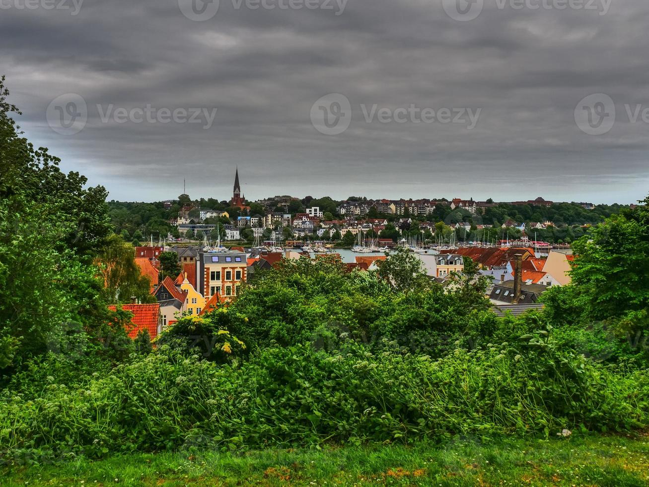 ciudad de flensburg en alemania foto