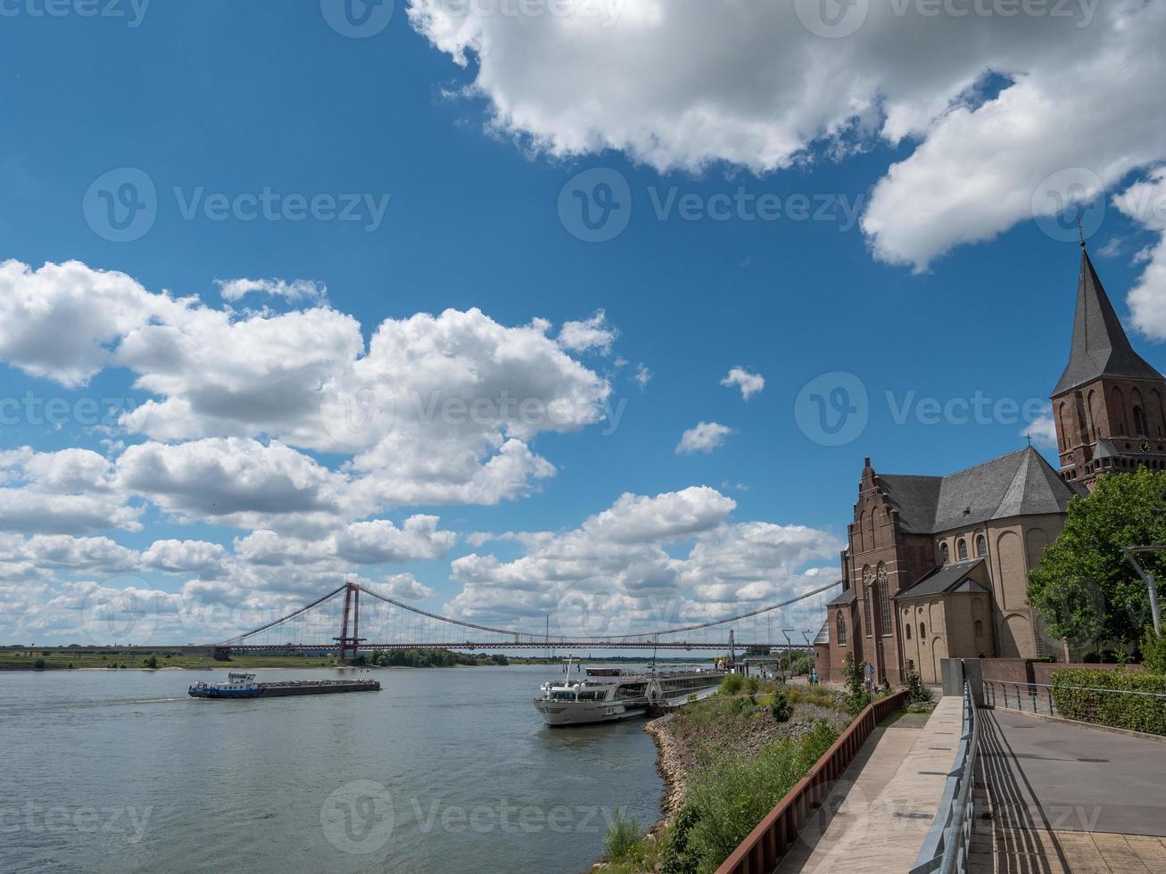 Emmerich at the river rhine in germany photo