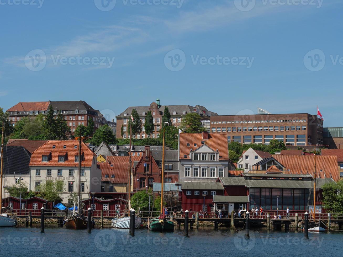 the city of Flensburg at the baltic sea photo