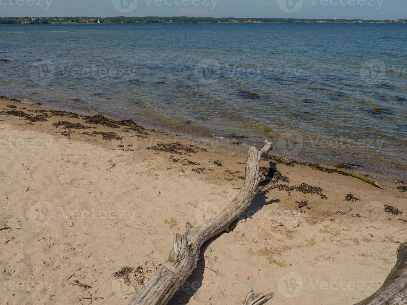 the baltic sea near flensburg in germany photo