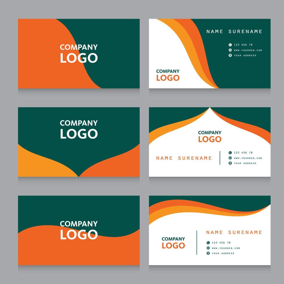 Business Card Template Set vector