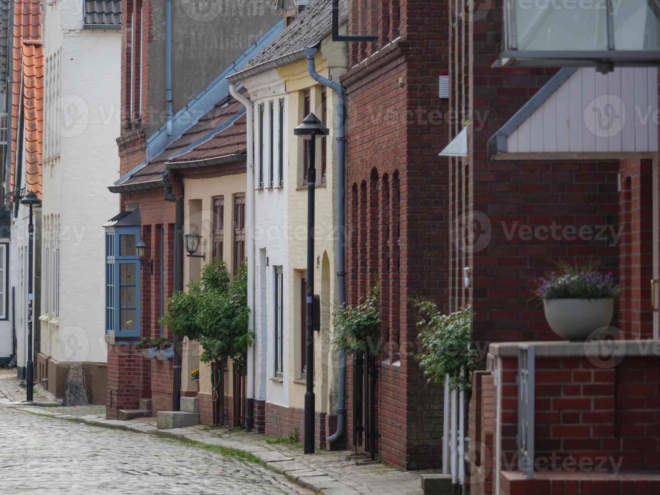 the city of Husum at the north sea photo