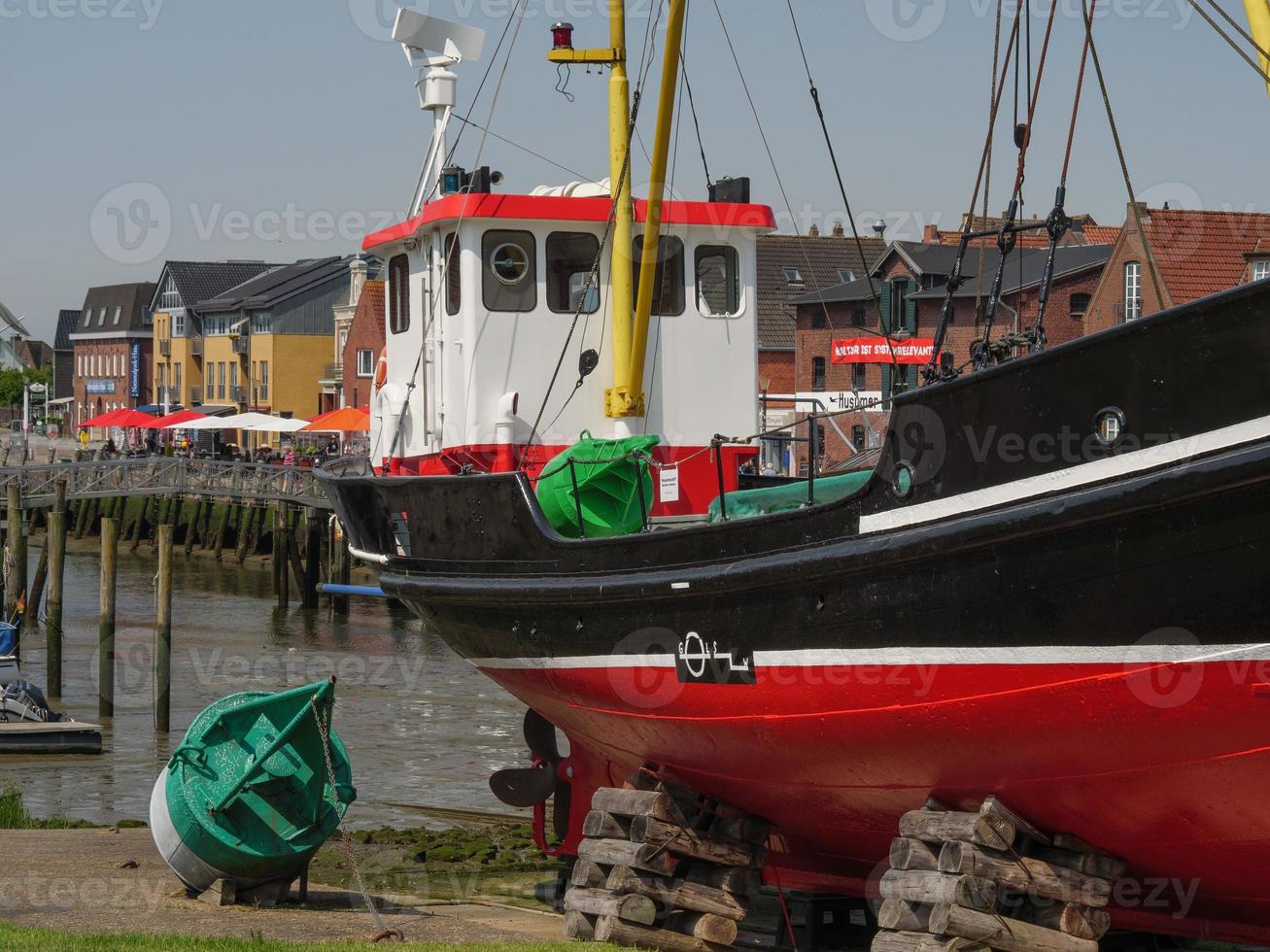 the city of Husum at the north sea photo