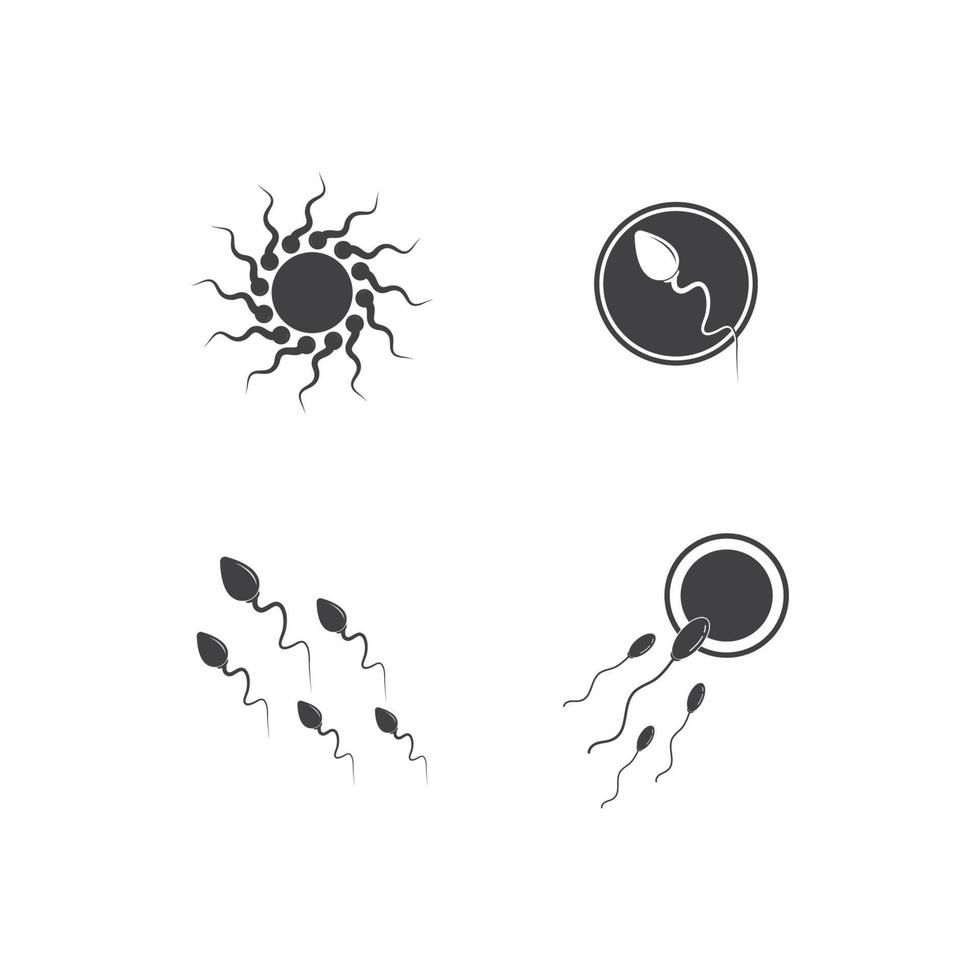 Spermatozoa vector logo template