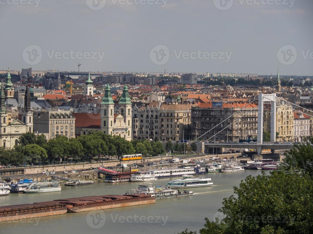 Budapest at the danube river photo