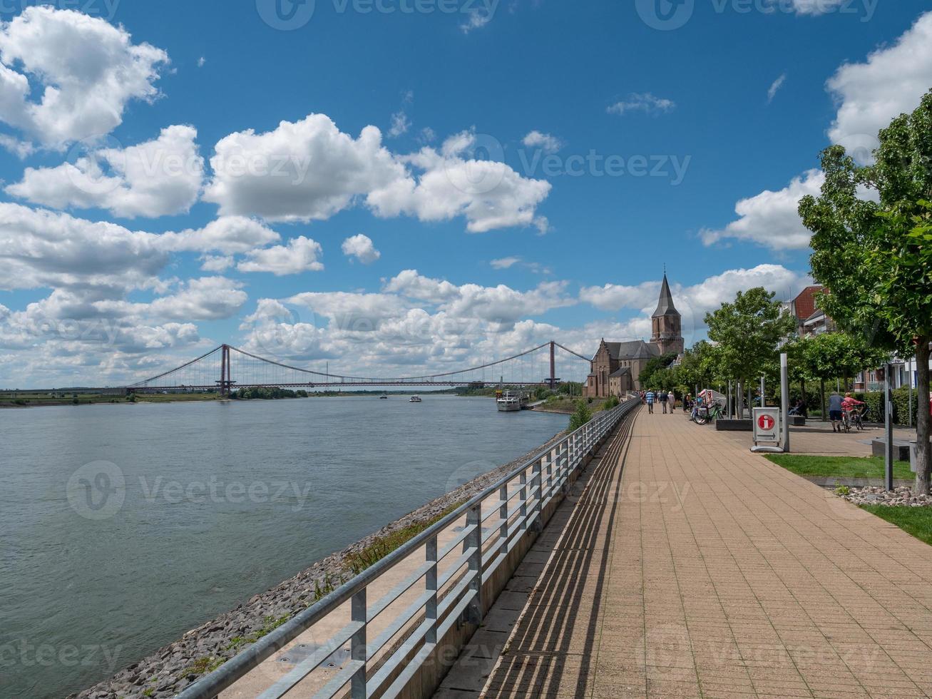 Emmerich at the river rhine in germany photo