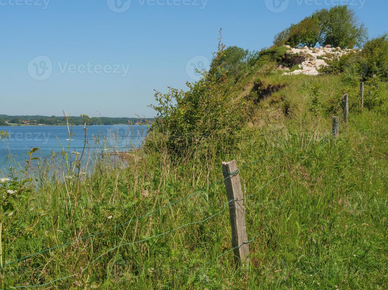 the baltic sea near flensburg in germany photo