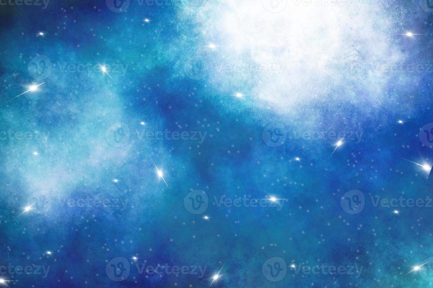 Unicorn background with rainbow sky fantasy. Colorful space galaxy. photo