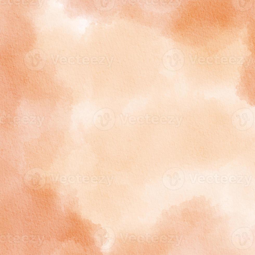 Abstract orange watercolor for background photo