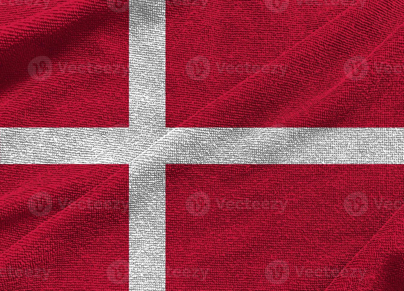 Denmark flag wave isolated  on png or transparent  background,Symbols of Denmark , template for banner,card,advertising ,promote, TV commercial, ads, web design, illustration photo