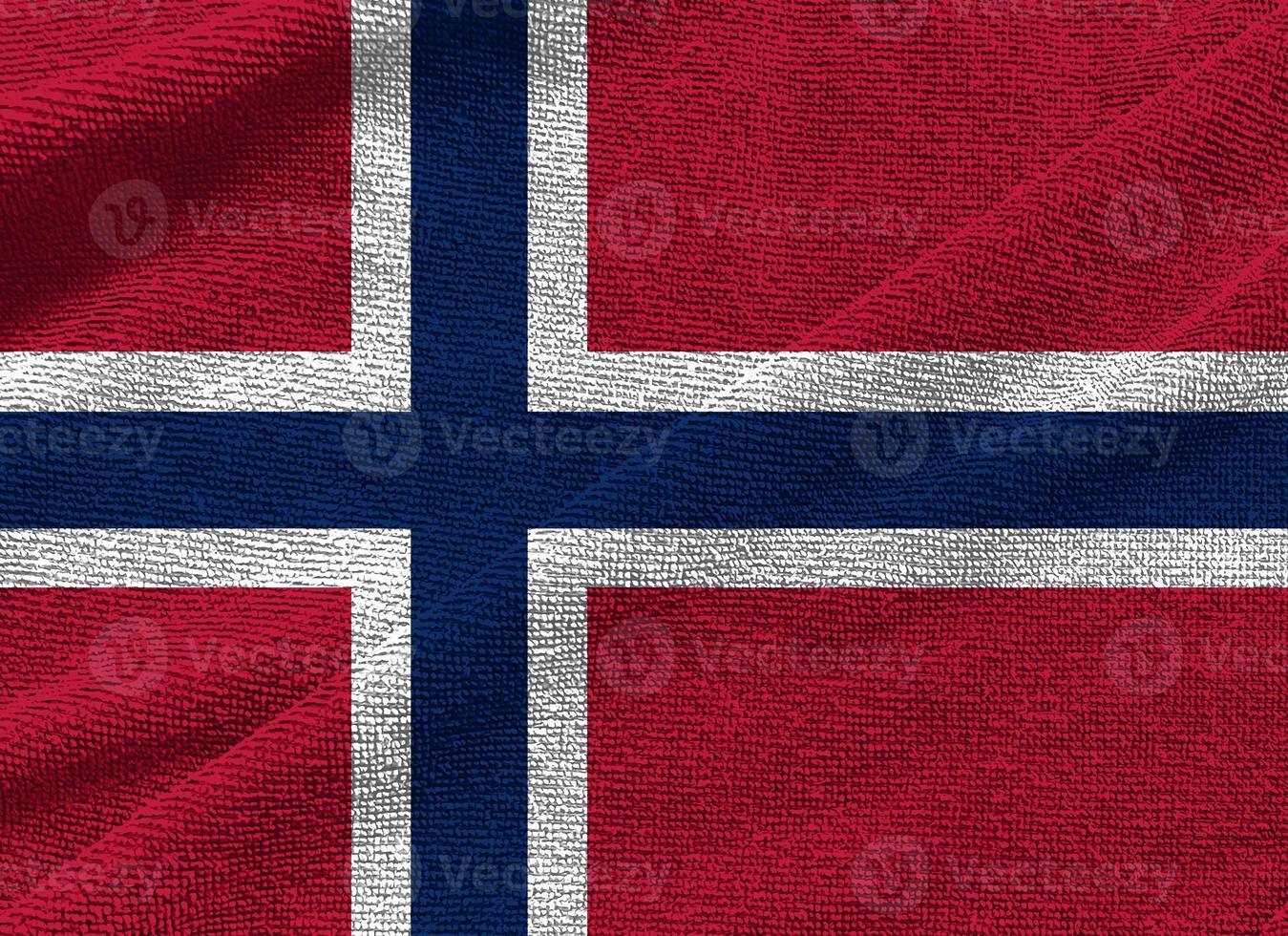 ola de bandera de noruega aislada en png o fondo transparente, símbolos de noruega, plantilla para banner, tarjeta, publicidad, promoción, comercial de televisión, anuncios, diseño web, ilustración foto