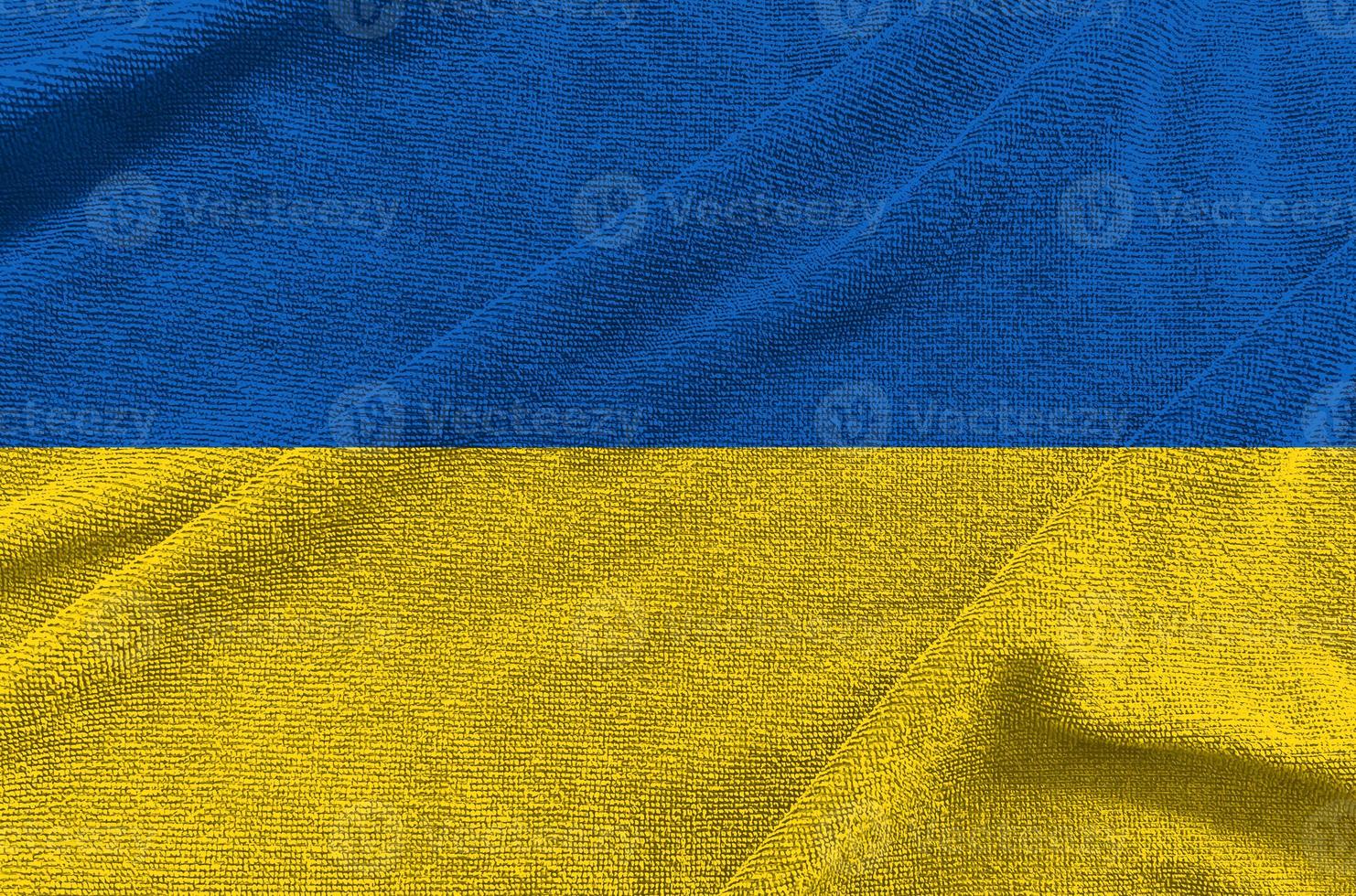 ola de bandera de ucrania aislada en png o fondo transparente, símbolos de ucrania, plantilla para banner, tarjeta, publicidad, promoción, comercial de televisión, anuncios, diseño web, ilustración foto