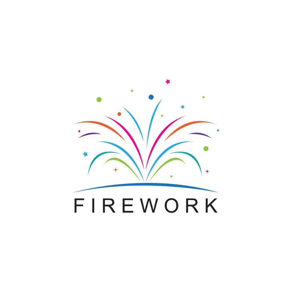 Firework vector icon illustration