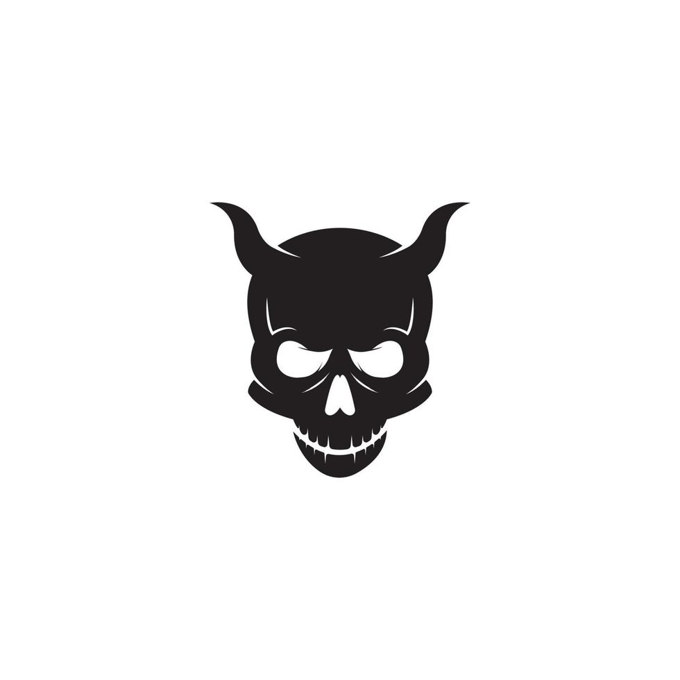 Skull Devil logo vector