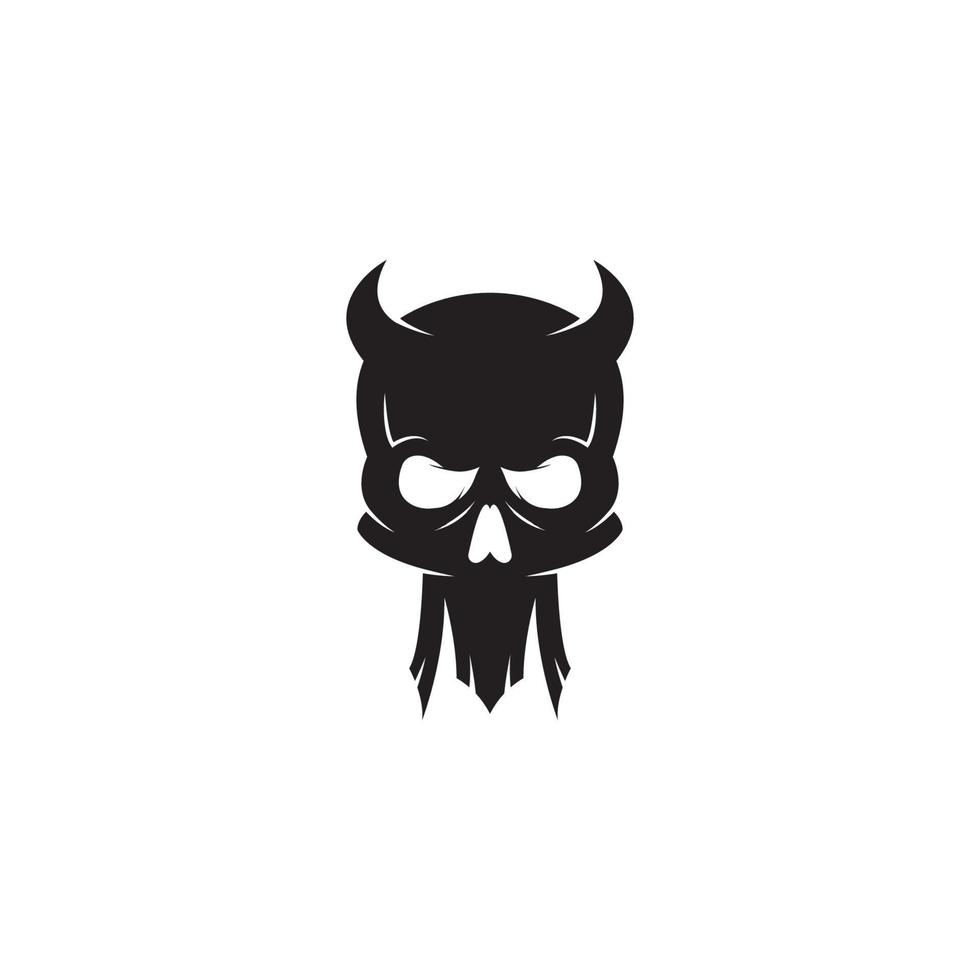 Skull Devil logo vector