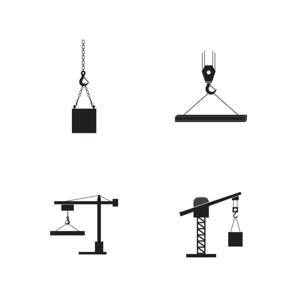 Crane hook logo vector