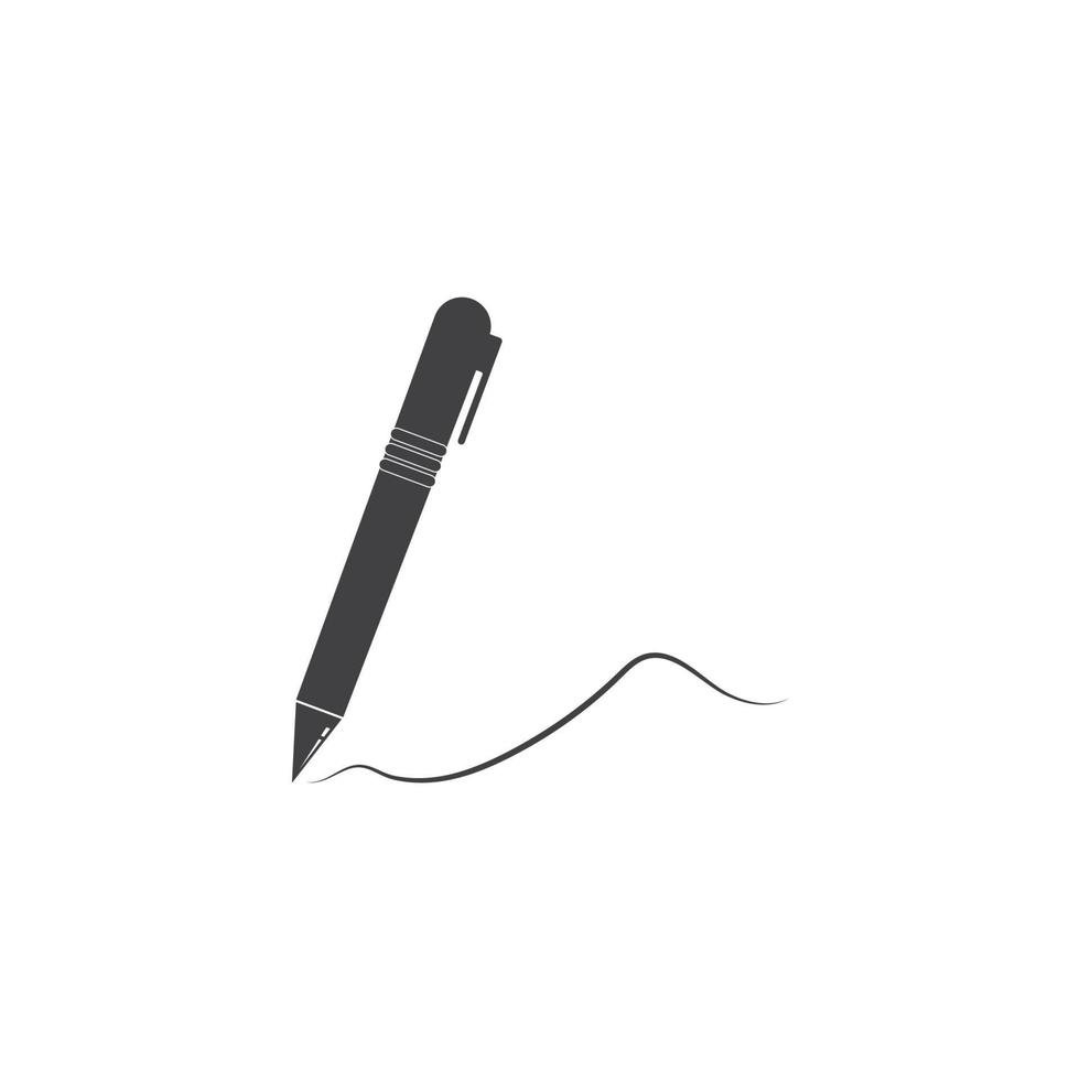 Ballpoint pen icon vector. vector