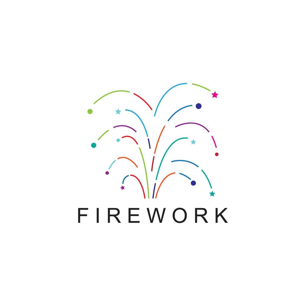 Firework vector icon illustration