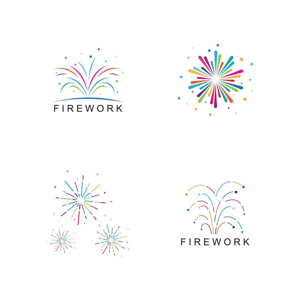 Firework vector icon illustration