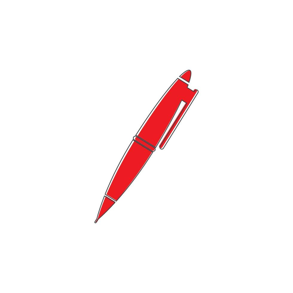 Ballpoint pen icon vector. vector