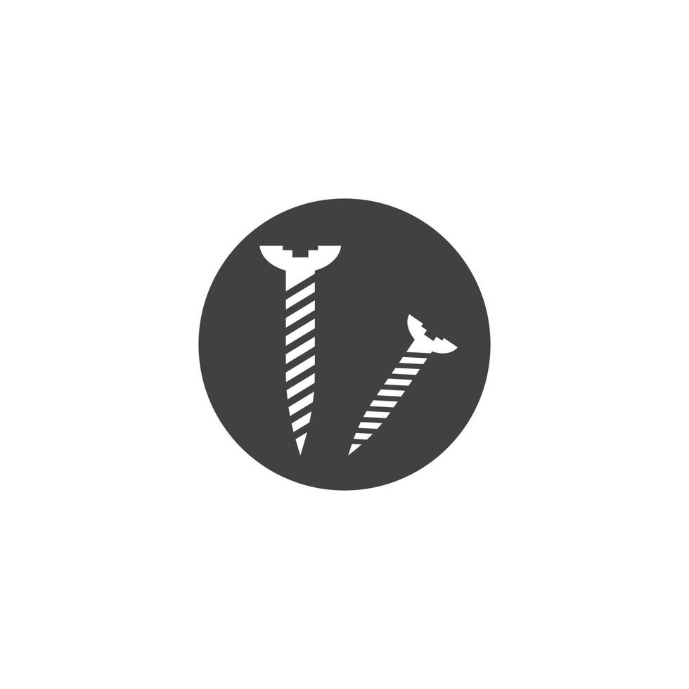 screw icon vector logo template