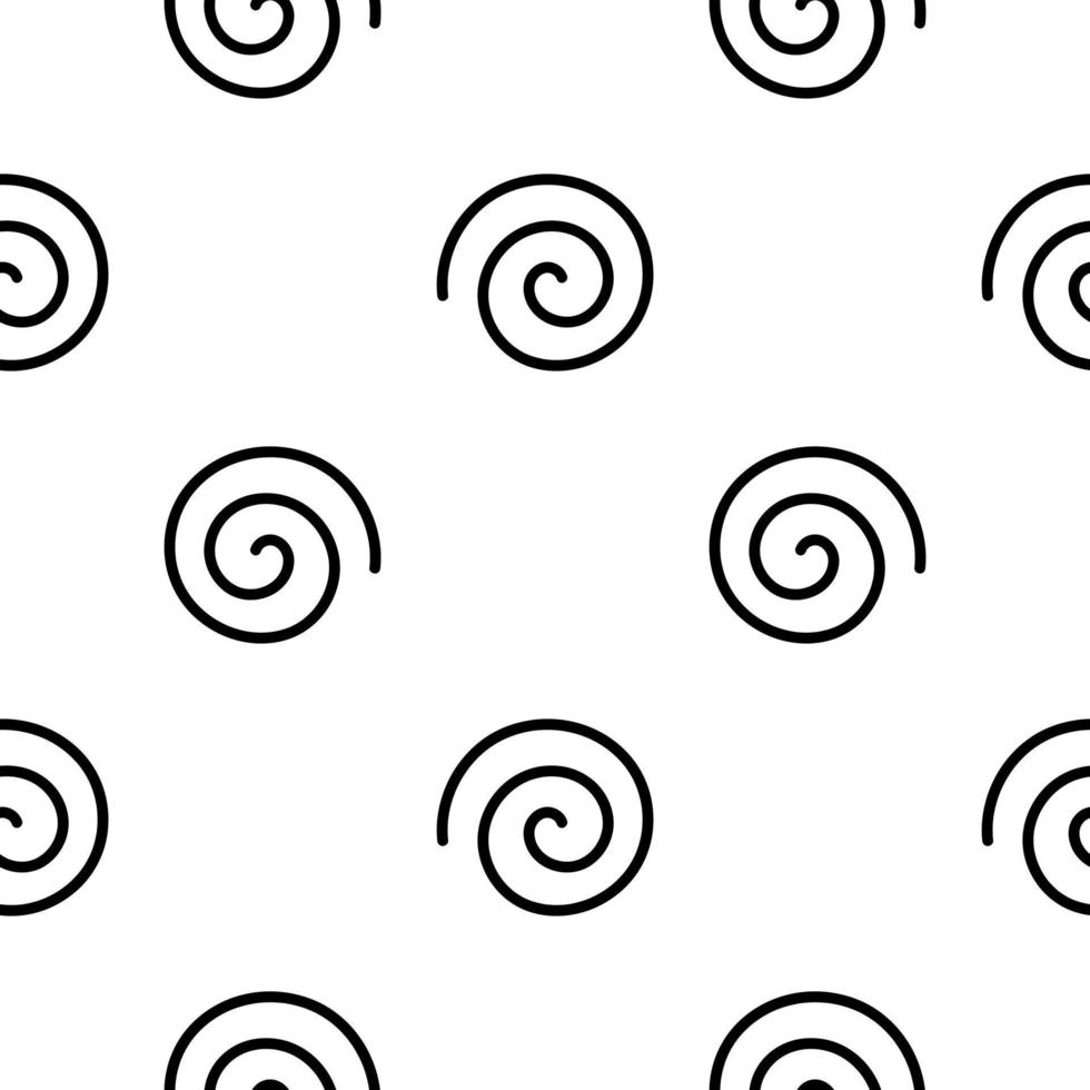 spiral line seamless pattern with abstract theme vector