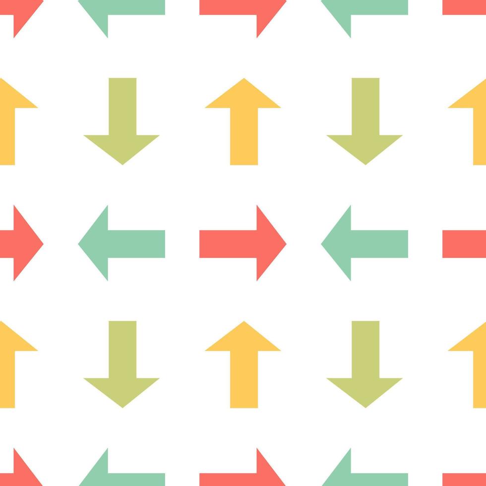 seamless pattern of colorful arrows vector