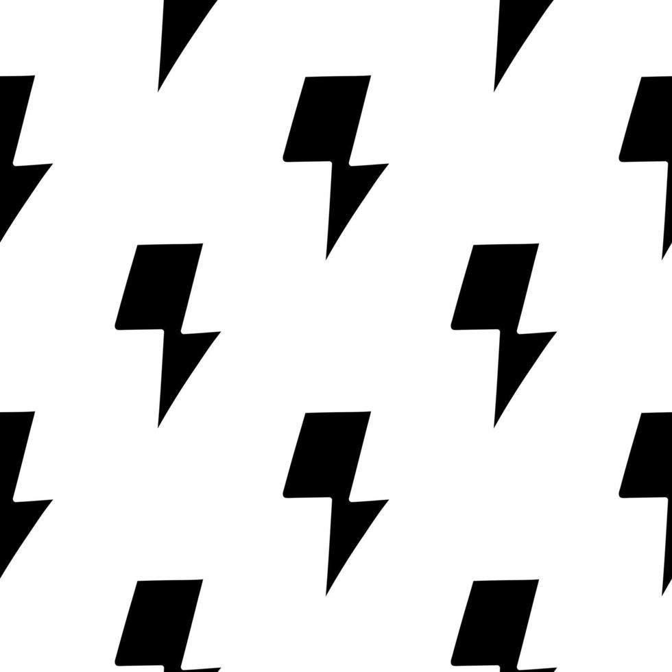 Lightning seamless pattern vector