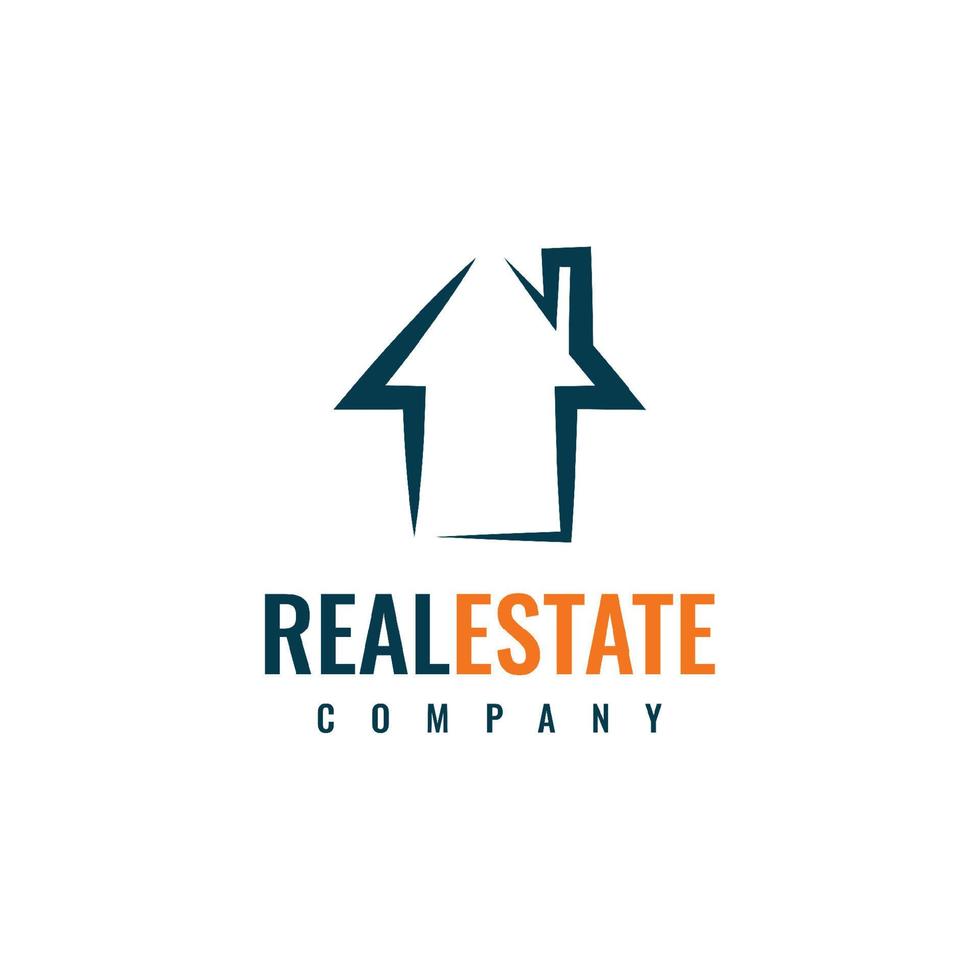 Real estate logo template design vector