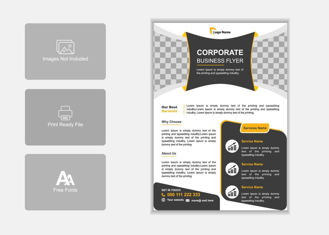 Corporate Business Flyer Poster Brochure Design Multipurpose Background Medical Health Agency Flyer vector