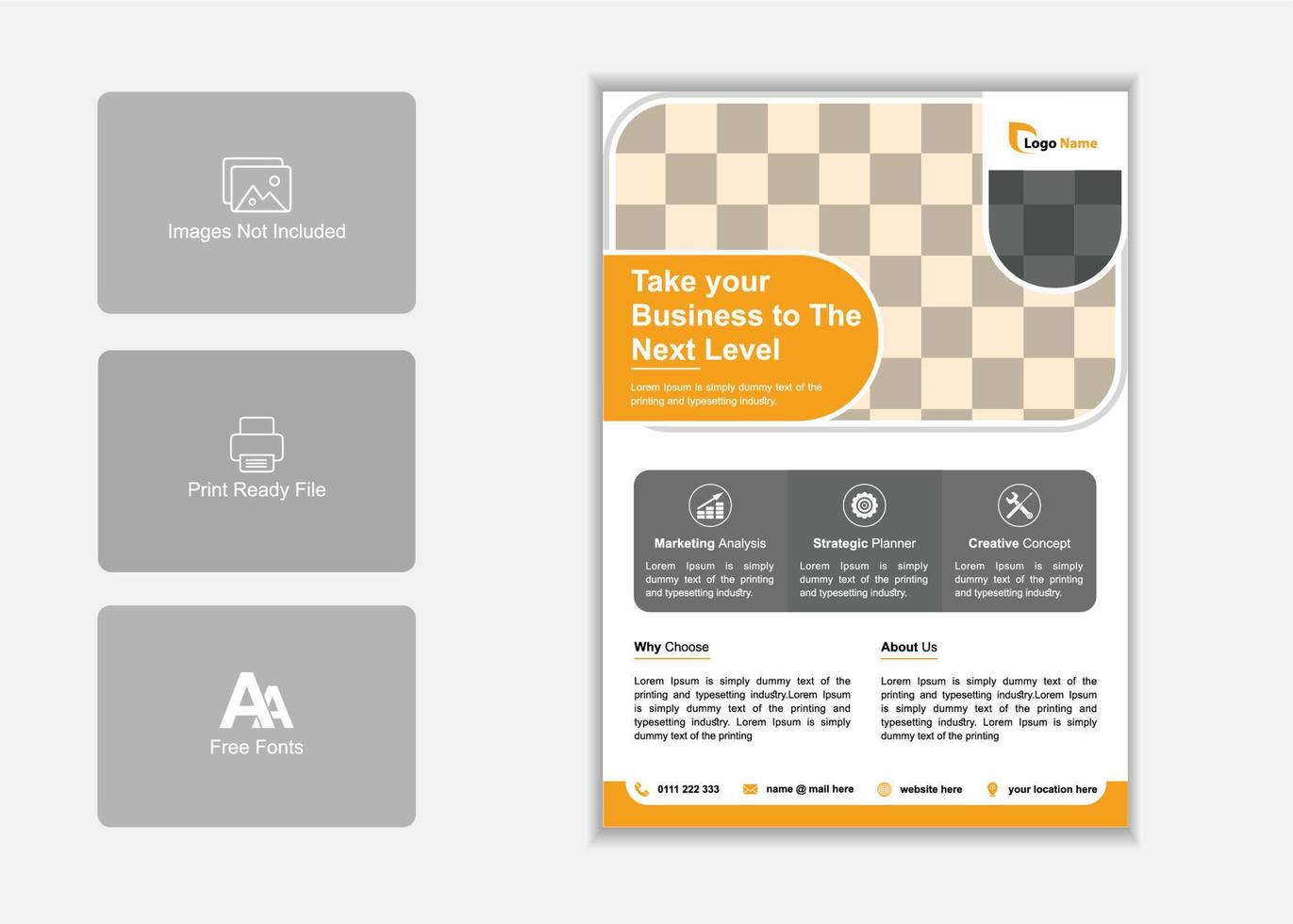 Corporate Business Flyer Poster Brochure Design Multipurpose Background Medical Health Agency Flyer vector