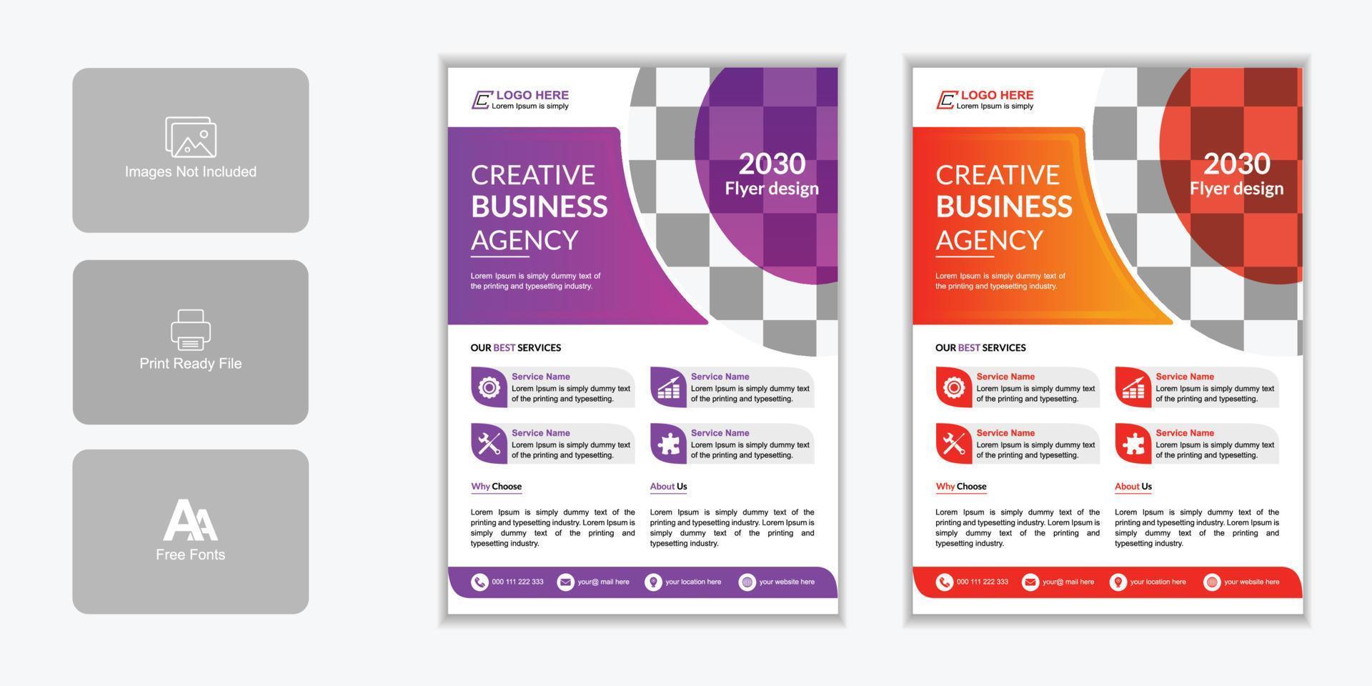 Corporate Business Flyer Poster Brochure Design Multipurpose Background Medical Health Agency Flyer vector