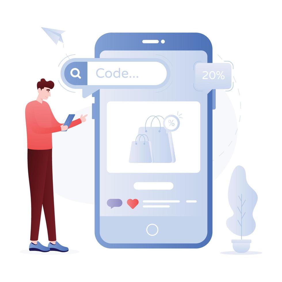 Online shopping icon vector
