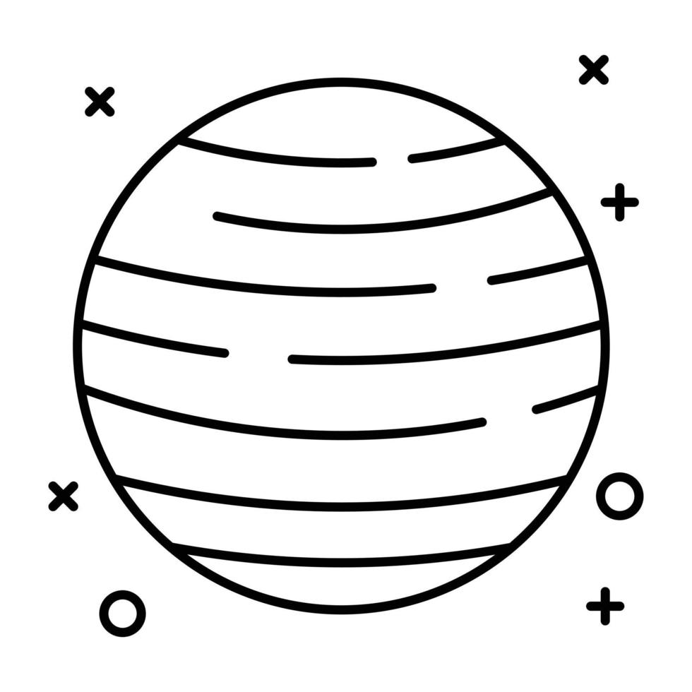 A visually appealing linear icon of venus vector