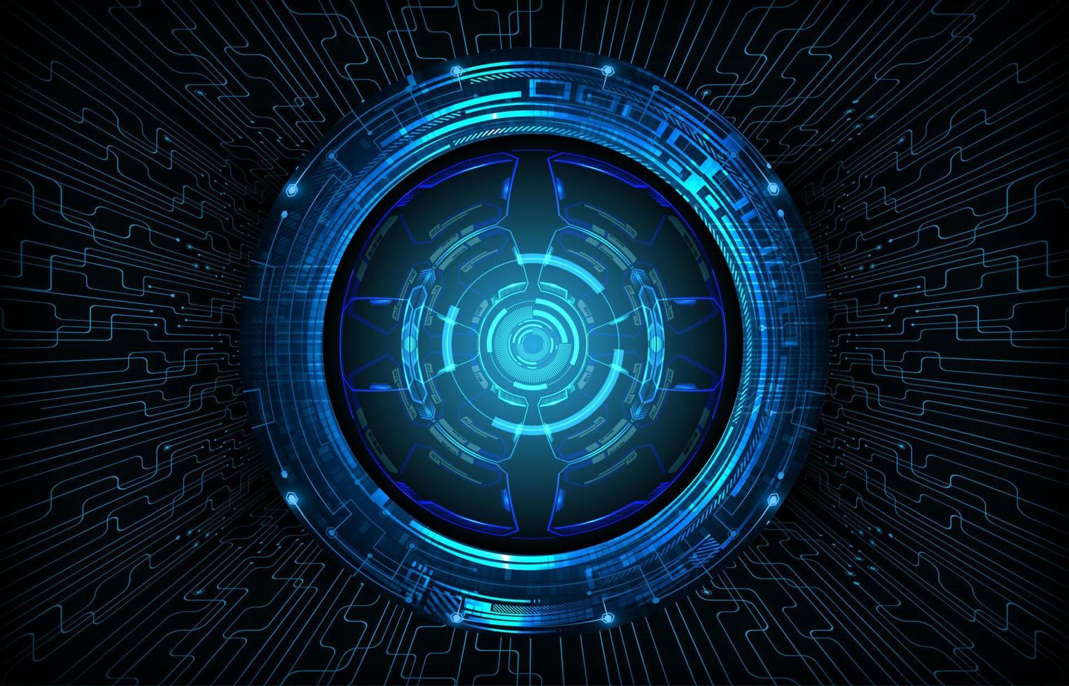 eye cyber circuit future technology concept background vector