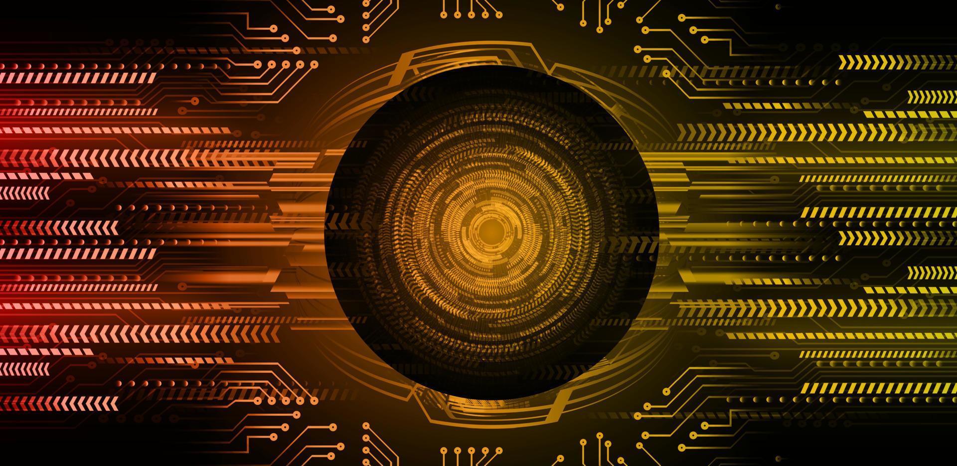 eye cyber circuit future technology concept background vector