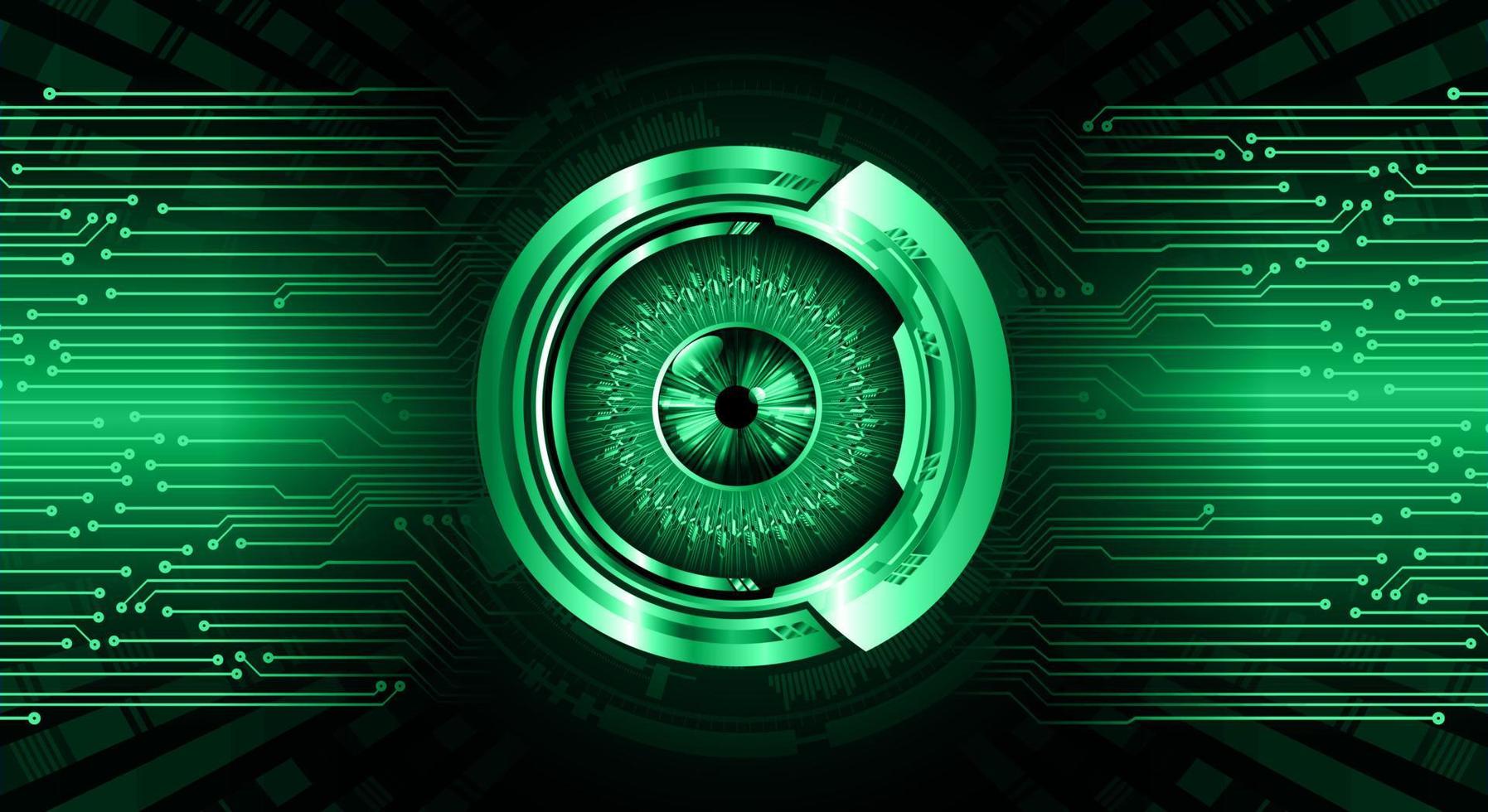 eye cyber circuit future technology concept background vector