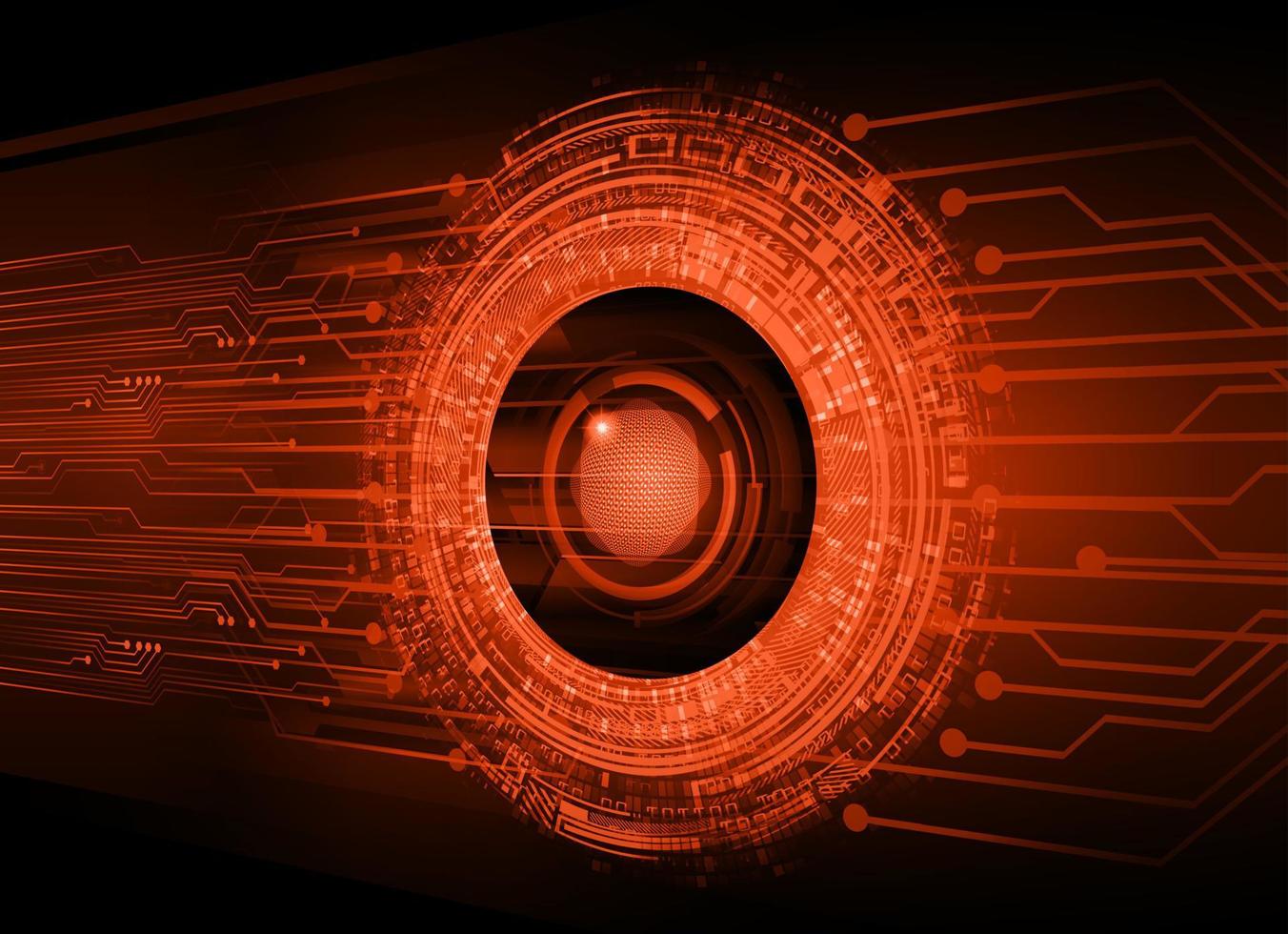 eye cyber circuit future technology concept background vector