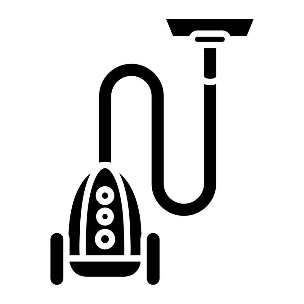 Vacuum Cleaner Glyph Icon vector