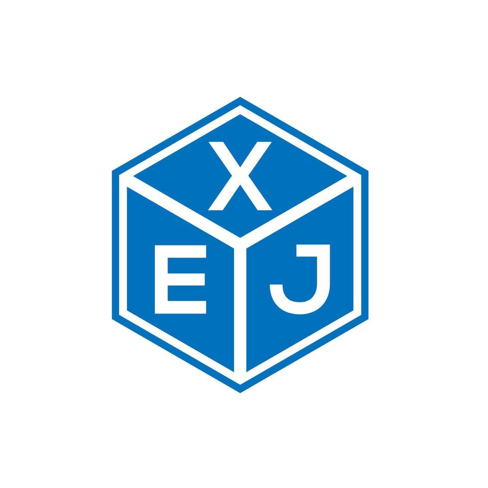 XEJ letter logo design on white background. XEJ creative initials letter logo concept. XEJ letter design. vector