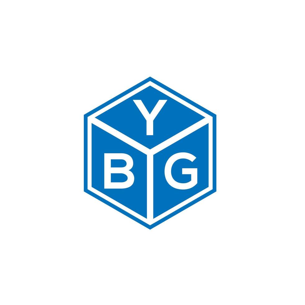 diseño de logotipo de letra ybg sobre fondo blanco. ybg creativo iniciales letra logo concepto. diseño de letras ybg. vector